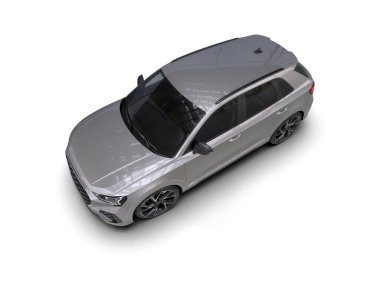 Beyaz cip beyaz bir arkaplanda izole edilmiş. 3d oluşturma.