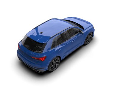 modern lüks araba beyaz arka planda izole edilmiş.