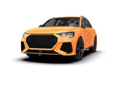 turuncu modern spor araba - arka plan