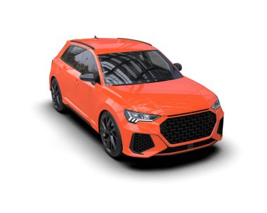 Modern spor araba - 3D illüstrasyon