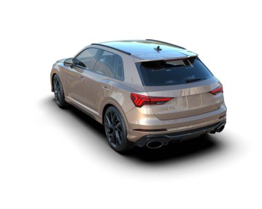 Lüks Spor Araba Beyaz Arkaplanda İzole Edildi