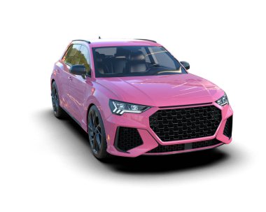 Modern araba aile şehri. 3 Boyutlu Hazırlama