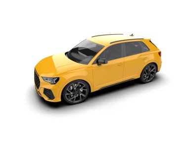 Bir kompakt arabanın 3 boyutlu görüntüsü