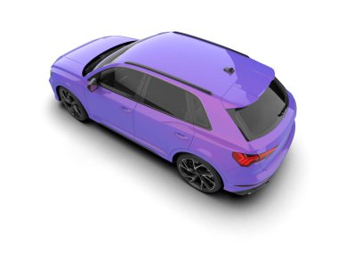 beyaz arkaplanda modern araba.