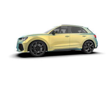 kompakt spor araba ailesi Sedan 3 d illüstrasyon