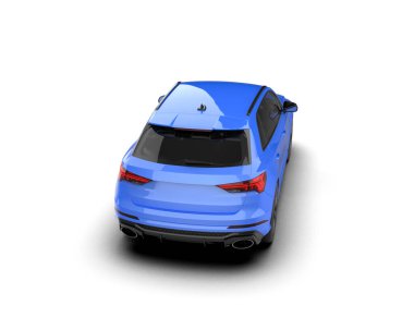 Beyaz arkaplandaki araba.