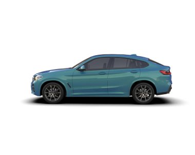 beyaz arka planda modern lüks araba