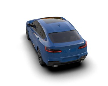 Siyah araba beyaz arkaplanda izole edildi