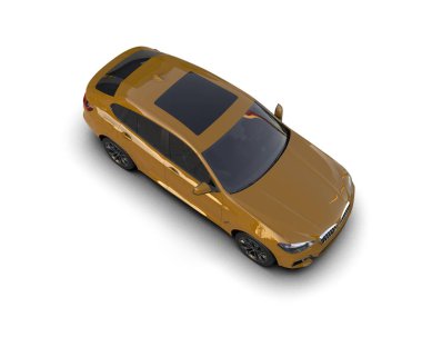 Araba beyaz zemin üzerine