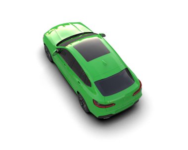 modern araba beyaz arka planda izole edilmiş