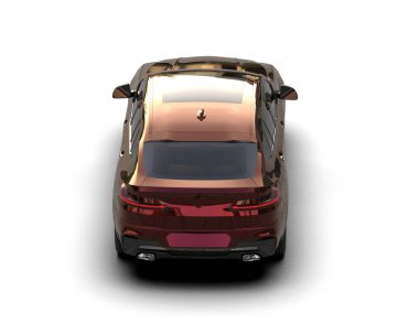 modern araba beyaz arka planda izole edilmiş, kırpma - illüstrasyon