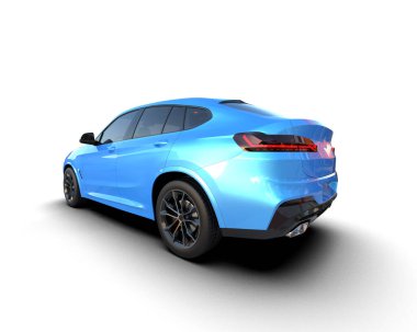 Bir spor arabanın 3 boyutlu görüntüsü