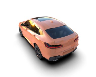 Modern spor araba - 3D illüstrasyon