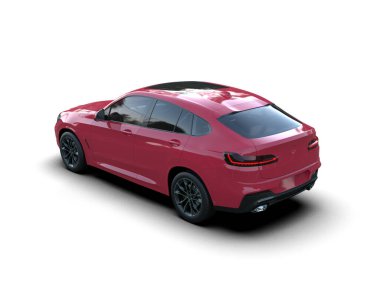 Stüdyo ortamında modern, daha az genel bir konsept arabanın 3 boyutlu çizimi