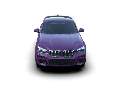 Arka planda izole edilmiş modern spor araba. 3 Boyutlu Hazırlama