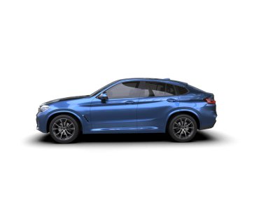 Araba sedanı beyaz arka planda izole edilmiş. 3d oluşturma