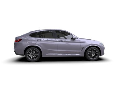 araba beyaz arkaplanda izole edildi