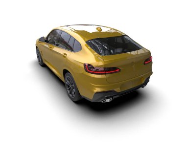 modern kompakt araba - arka görünüm