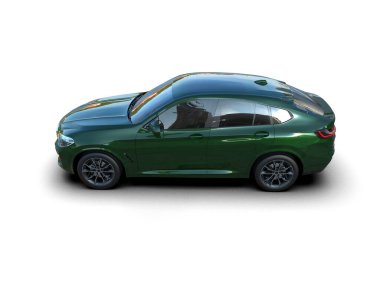 Araba beyaz zemin üzerine