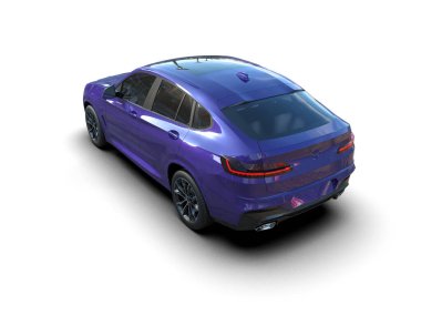 3D bir arabanın daha az resimlendirilmesi.