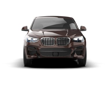 siyah lüks araba - ön manzara