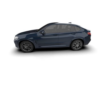 modern araba - 3D illüstrasyon