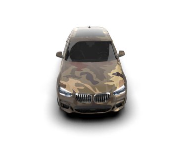 Hafif arka planda modern lüks bir araba. 3d oluşturma