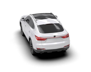 beyaz modern araba - arka plan