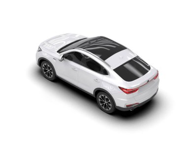 modern araba - beyaz arkaplan