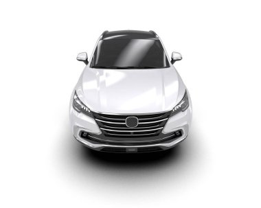 Modern jenerik bir arabanın 3 boyutlu tasarımı