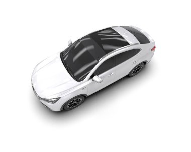 modern araba arka planda 3 boyutlu görüntüleme - illüstrasyon