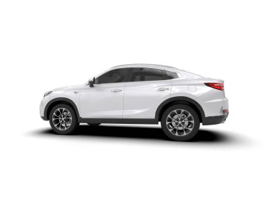 Araba, modern otomobil konsepti. 3d oluşturma