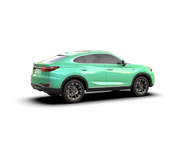 Beyaz arka planda modern lüks spor araba