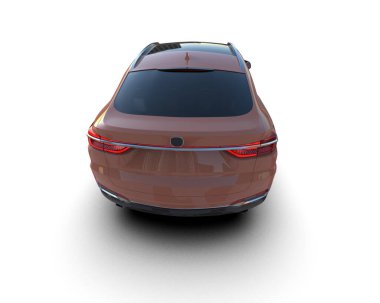 gerçekçi SUV arabasının 3 boyutlu görüntüsü