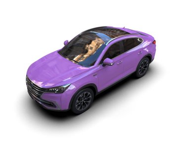 Bir süper arabanın 3 boyutlu görüntülemesi