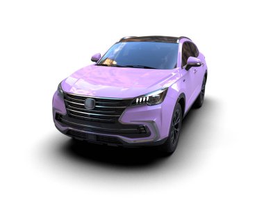 Arka planda modern şehir arabası