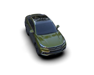 modern lüks araba beyaz izole