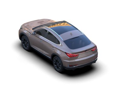 Bir spor arabanın 3 boyutlu canlandırması