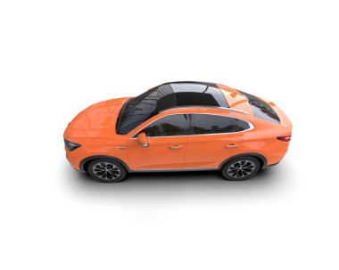 beyaz arkaplanda modern araba.