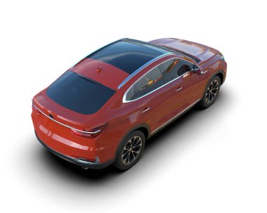 3D canlandırma araba konsepti