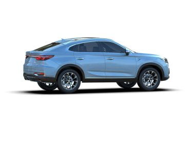 beyaz arkaplanda modern araba.