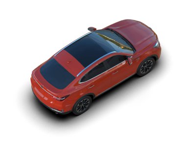 Beyaz arkaplandaki araba