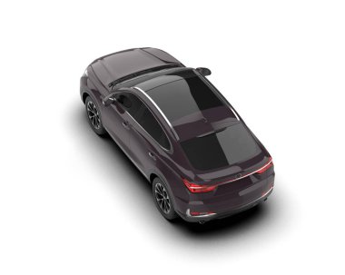 modern siyah araba - ön görünüm