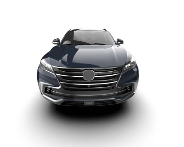 beyaz arka planda modern araba