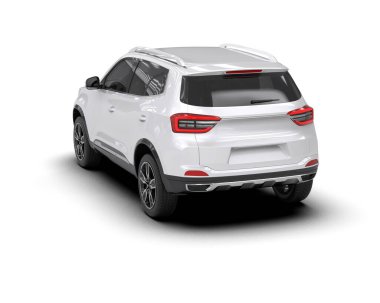 beyaz modern araba - yan görünüm