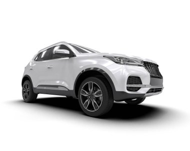 SUV - modern araba. 3d illüstrasyon