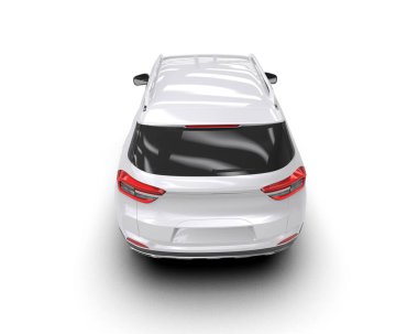 modern araba beyaz arka planda izole edilmiş