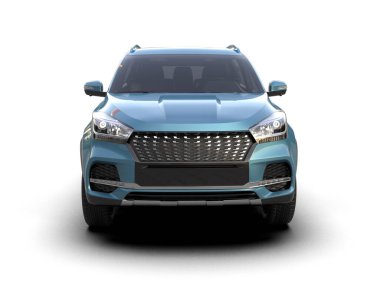 araba beyaz arkaplanda izole edildi