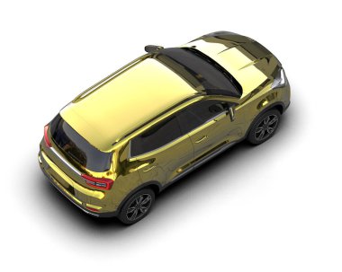 Siyah arka planda modern kompakt araba