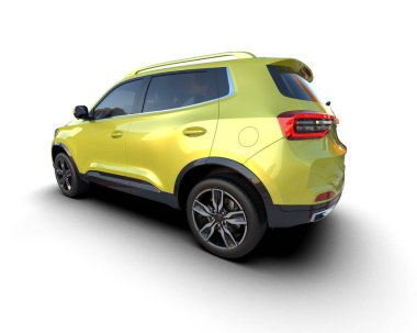 hafif bir arka plan üzerinde modern kompakt araç